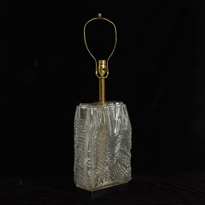 Lot 140 - Molded Glass Lamp