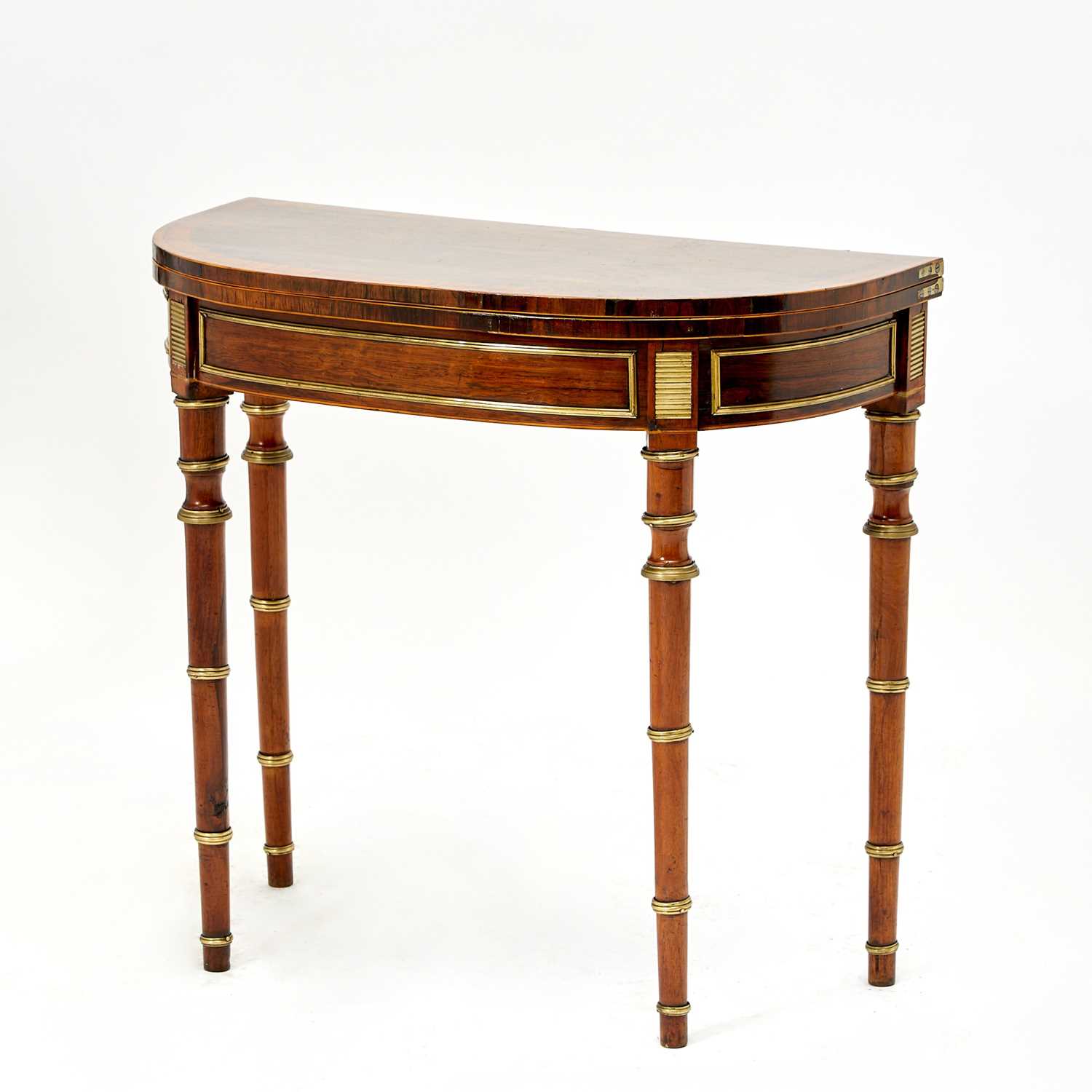 Lot 577 - Regency Gilt-Bronze Mounted Rosewood Games Tables