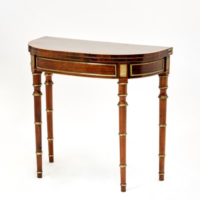 Lot 577 - Regency Gilt-Bronze Mounted Rosewood Games Tables