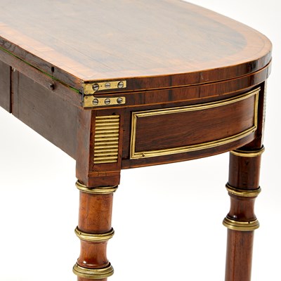 Lot 577 - Regency Gilt-Bronze Mounted Rosewood Games Tables