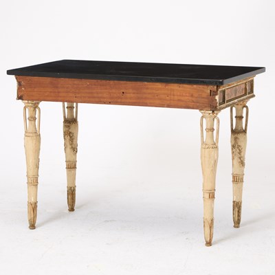Lot 299 - Continental Marble Top Painted Console Table