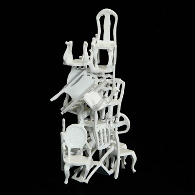 Lot 64 - Porcelain Stack of Chairs