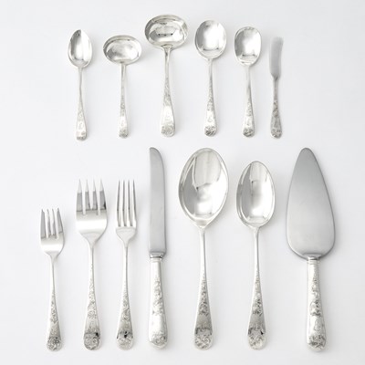Lot 188 - An American Sterling Silver Flatware Service