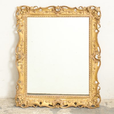 Lot 67 - Carved Giltwood Mirror