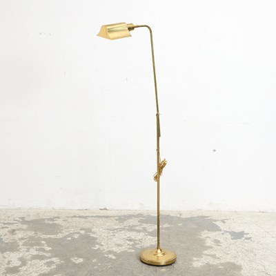 Lot 141 - Adjustable Brass Wing-Arm Lamp