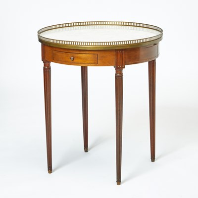 Lot 314 - Louis XVI Style Brass Mounted Mahogany Bouillotte Table