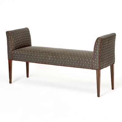 Lot 325 - Upholstered Mahogany Window Bench