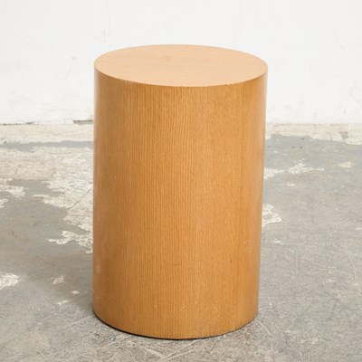Lot 150 - Blonde Oak Cylinder Occasional Table