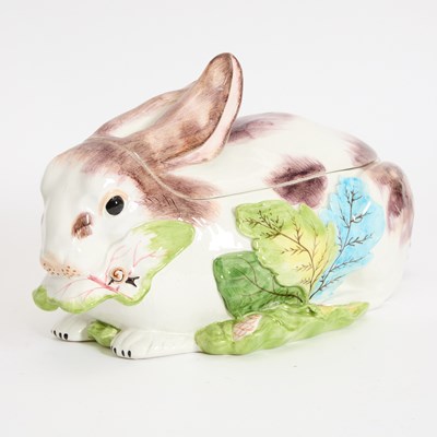 Lot 118 - Italian Ceramic Rabbit-Form Tureen