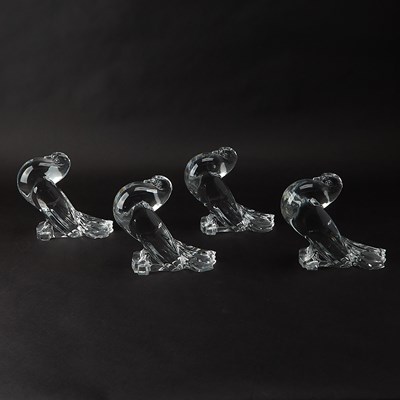 Lot 849 - Set of Four Steuben Glass Doves