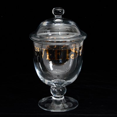 Lot 122 - Emma Bridgewater Glass Footed Candy Jar