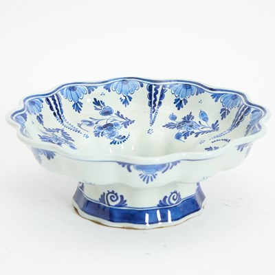 Lot 126 - Delft Style Ceramic Footed Bowl