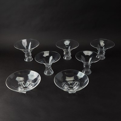 Lot 859 - Group of Steuben Glass Table Articles