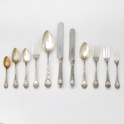 Lot 85 - Gorham Sterling Silver "Raphael" Pattern Flatware Service