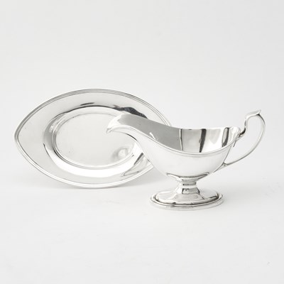 Lot 59 - Gorham Sterling Silver Sauceboat on Stand