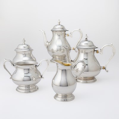 Lot 75 - Lunt Sterling Silver Tea and Coffee Service