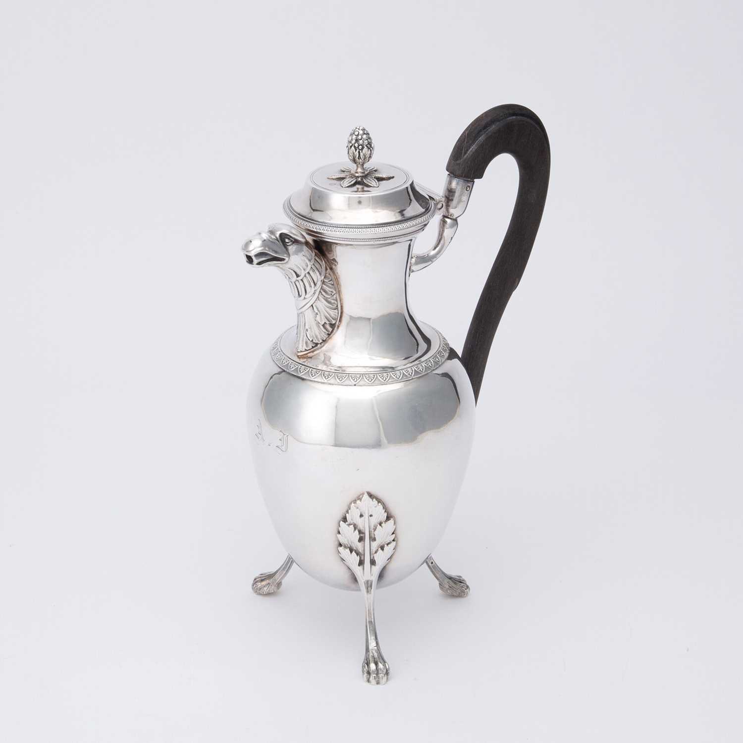 Lot 145 - French Empire Style Silver Coffee Pot