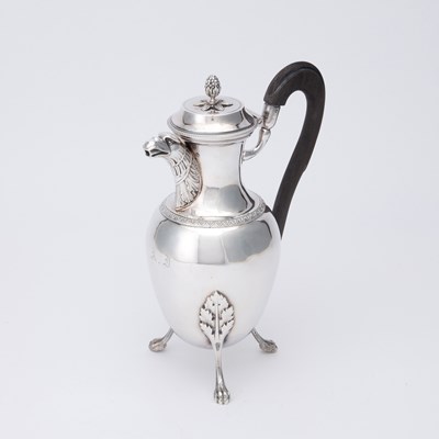Lot 145 - French Empire Style Silver Coffee Pot