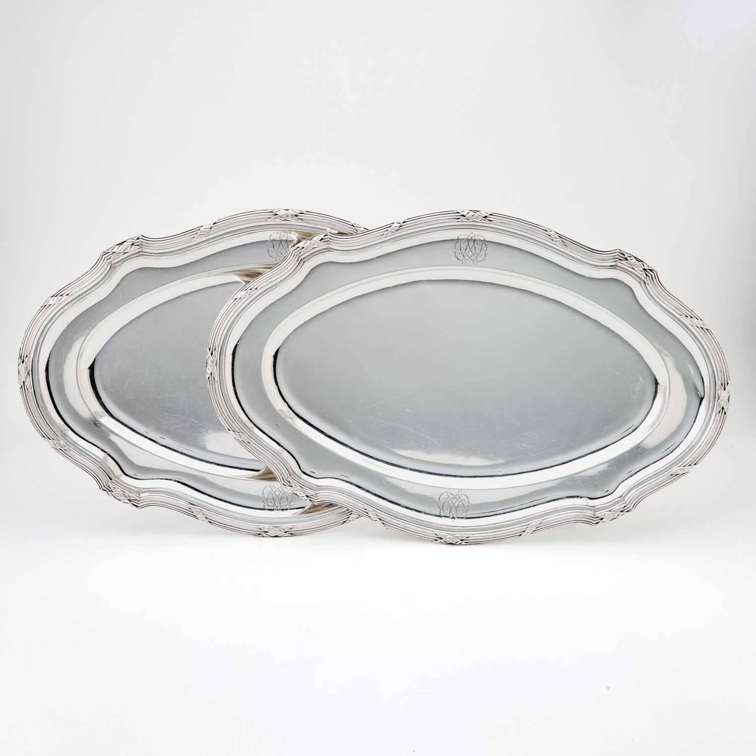 Lot 150 - Pair of French Silver Platters