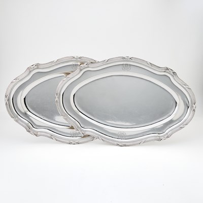Lot 150 - Pair of French Silver Platters