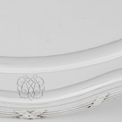 Lot 150 - Pair of French Silver Platters