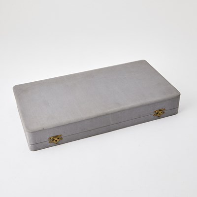 Lot 42 - Cased Pair of Hermès Silver Plated Bottle Coasters