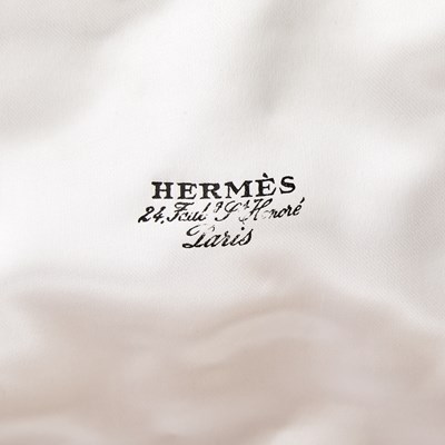 Lot 42 - Cased Pair of Hermès Silver Plated Bottle Coasters