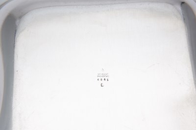 Lot 143 - Two Pairs of French Silver Square Open Vegetable Dishes