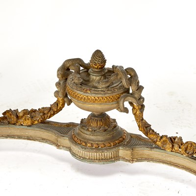 Lot 320 - Pair of Louis XVI carved and Painted Wood Parcel-Gilt Console Tables