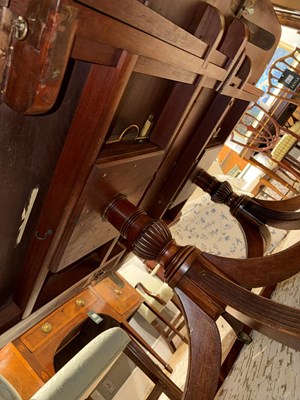 Lot 164 - George III Style Mahogany Quadruple Pedestal Dining Table