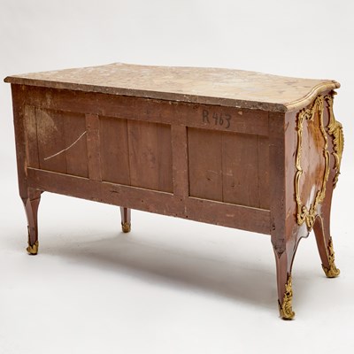 Lot 314 - Louis XV Ormolu-Mounted Tulipwood, Kingwood, Amaranth and Bois de Bout Marquetry Commode