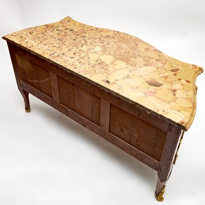 Lot 314 - Louis XV Ormolu-Mounted Tulipwood, Kingwood, Amaranth and Bois de Bout Marquetry Commode