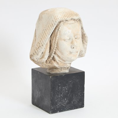 Lot 198 - French Plaster Nun Bust