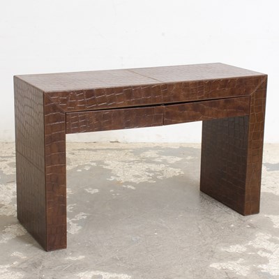 Lot 288 - Faux Alligator Covered Desk