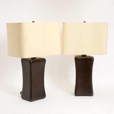 Lot 250 - Pair of Ceramic Lamps