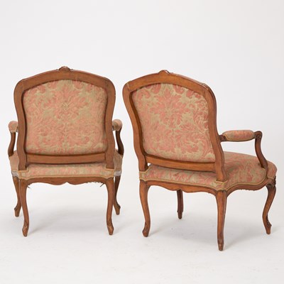 Lot 465 - Set of Four Louis XV Beechwood Fauteuils à la Reine