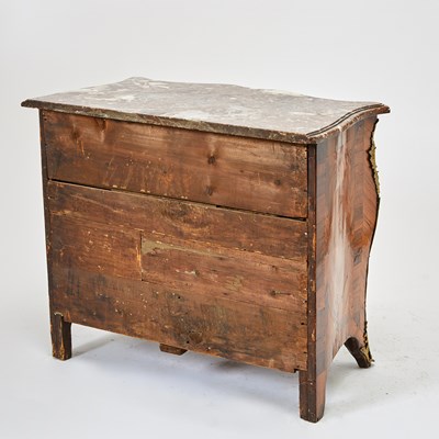 Lot 464 - Early Louis XV Ormolu-Mounted Kingwood Commode en Arbalète