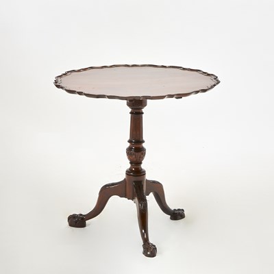 Lot 545 - George II Mahogany Piecrust Tilt Top Table