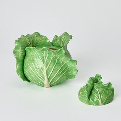 Lot 618 - Three Dodie Thayer Leaf-Form Small Tureens