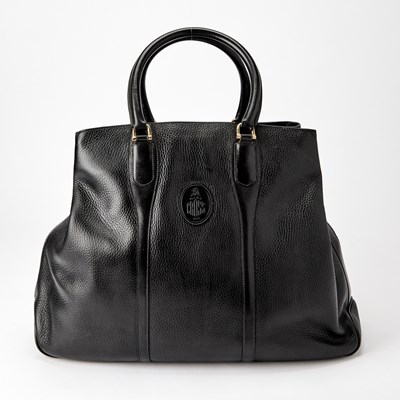 Lot 1209 - Mark Cross Black Leather Bag