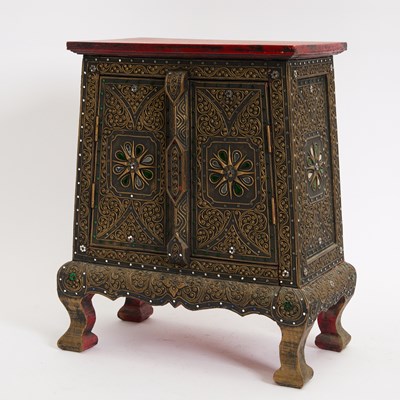 Lot 236 - Southeast Asian Painted Wood Alter Cabinet