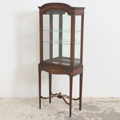 Lot 353 - Inlaid Mahogany Glazed Vitrine