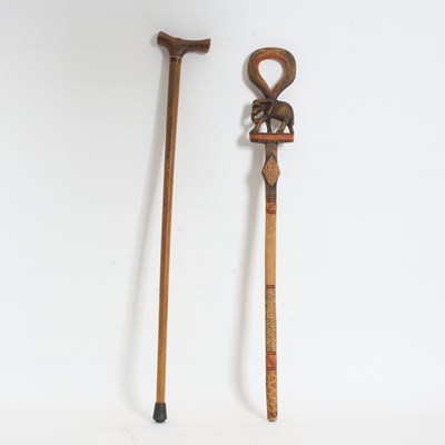 Lot 292 - Two African Walking Sticks