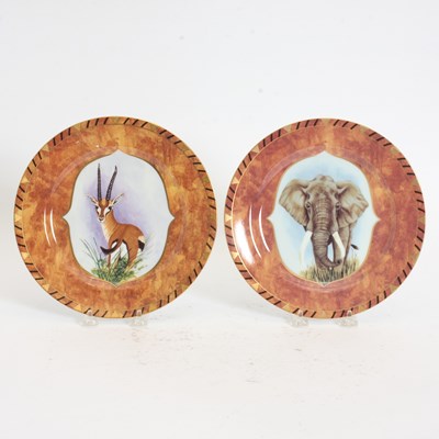 Lot 338 - Two Lynn Chase Safari Plates