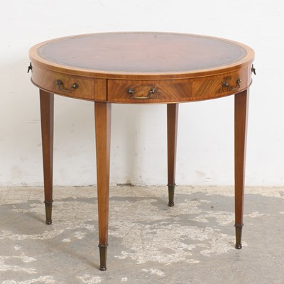 Lot 351 - Mahogany Drum Table