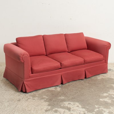 Lot 363 - Upholstered Three-Cushioned Sofa