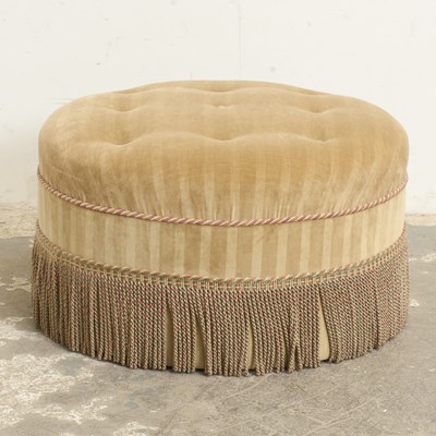 Lot 364 - Tufted Upholstered Ottoman