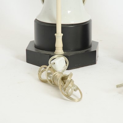 Lot 48 - Pair of Blanc de Chine Figural Lamps