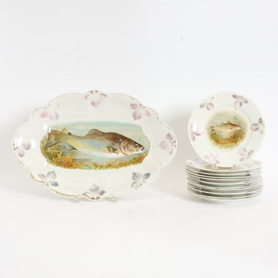 Lot 313 - Group of Ceramic Fish Patterned Tableware