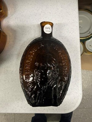 Lot 204 - Large Group of American Glass Bottles and Flasks
